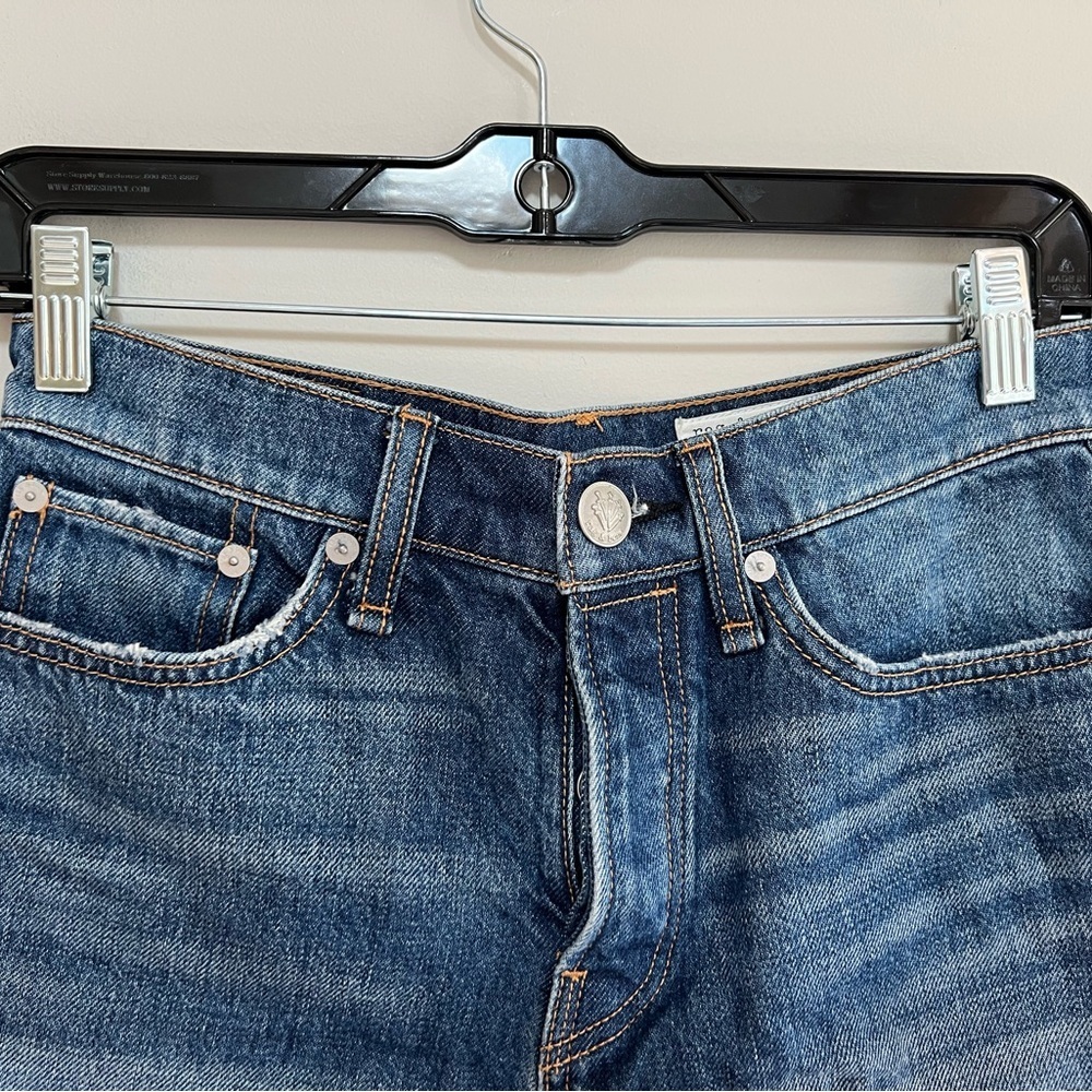 Rag & Bone Maya High-Rise Shorty Short in Charlock Blue, size 26 - Picture 5 of 11